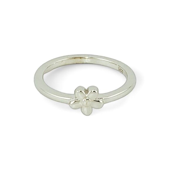 Sterling Silver 925 Baby Flower Ring - Picture 2 of 4